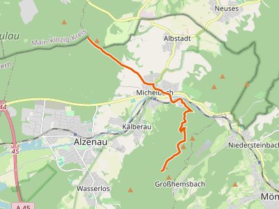 PR - Gebietswanderweg Oberrodenbach = Alzenau (Hahnenkamm)