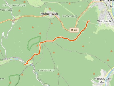 PR - Gebietswanderweg Rotes Dreieck, Lohr - Erlenfurt