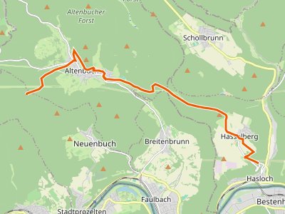 PR - Gebietswanderweg Rotes X, Hasloch - Altenbuch (Eselsweg)