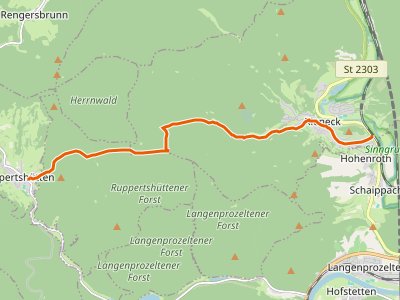 PR - Gebietswanderweg Roter Balken, Ruppertshütten - Rieneck
