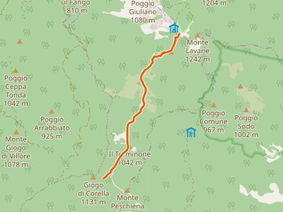 CAI-501 - Sella di Monte Lavane - Percorso CAI 00 (Giogo di Corella)