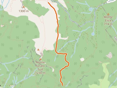 CAI-131 - Foce di Petrosciana - Innesto sentiero CAI 130