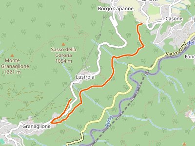 CAI-131A - Pieve di B. Capanne (Percorso 131) - Granaglione Cimitero (Bivio perc. 103A)