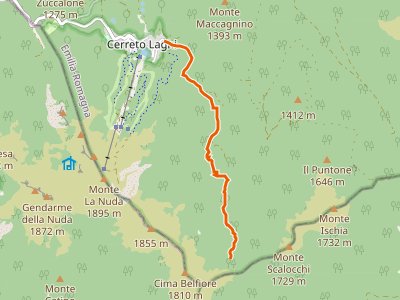 CAI-649C - Cerreto Laghi - Percorso 649 Passo Belfiore