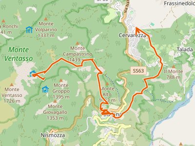 CAI-661 - Cervarezza - Percorso 667