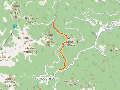 CAI-134 - Boscaccio (Fornovolasco) - Le Rocchette