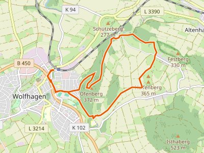 PR-W2 - Wolfhagen, W2 - Um den Ofenberg