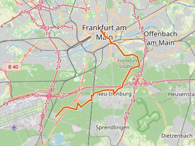 GR - Hugenotten- und Waldenserpfad, Etappe Zeppelinheim - Frankfurt (Main)