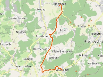 GR - Hugenotten- und Waldenserpfad, Etappe Lützelbach - Rohrbach