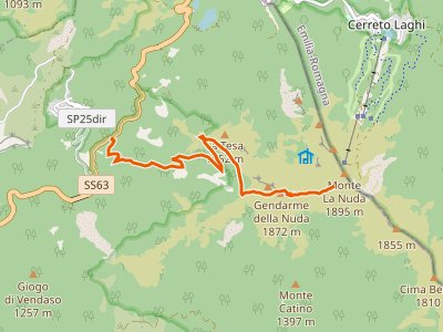 CAI-194 - Sassalbo - Località Casa Giannino - Incrocio 00 GEA co Sella del Gendarme