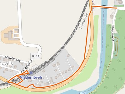 PR - Natursteig Sieg Zugang Bf Niederhövels → Etappe 11