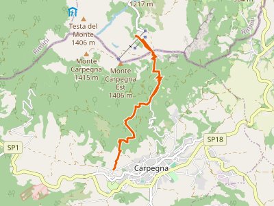 CAI-101 - Carpegna - Eremo Madonna del Faggio