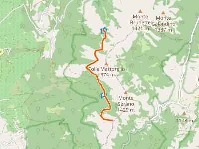 CAI-371 - Intersezione percorso 370 - Sella Sant'Angelo