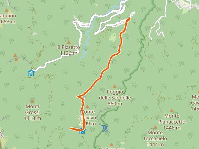 CAI-111 - Pianaccio - Percorso CAI n. 205