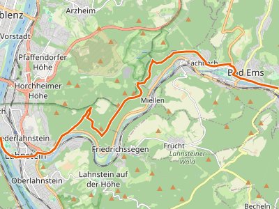 GR-LW - Lahnwanderweg - 19. Etappe Bad Ems-Lahnstein