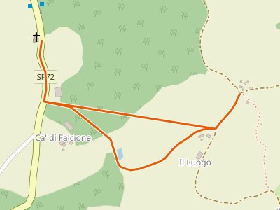 CAI-039D - Bivio percorso CAI 039 - Cappella Frascari