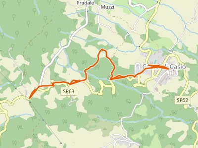 CAI-167A - Castel di Casio - Sentiero 167