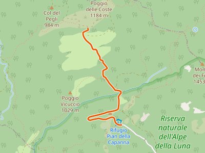 CAI-808B - Pian delle Capanne - Poggio delle Coste