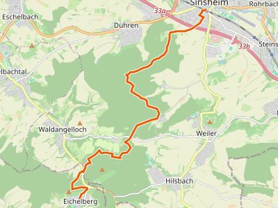 GR - Hugenotten- und Waldenserpfad, Etappe Eichelberg - Sinsheim