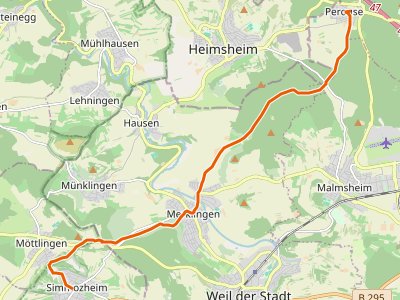 GR - Hugenotten- und Waldenserpfad, Etappe Simmozheim - Perouse