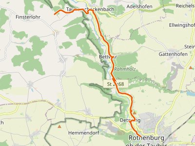 GR-ROS - Weitwanderweg Romantische Straße MGH - ROT