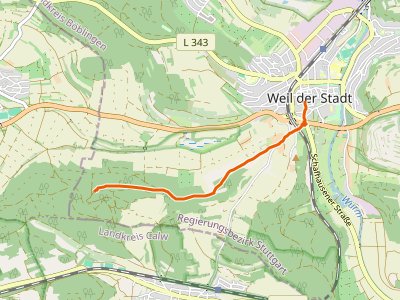 PR - blaue Raute, Weil der Stadt - Unterm Predigtplatz