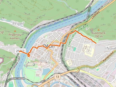 PR - [Č] Děčín (Tyršův most) – Děčín (nemocnice)