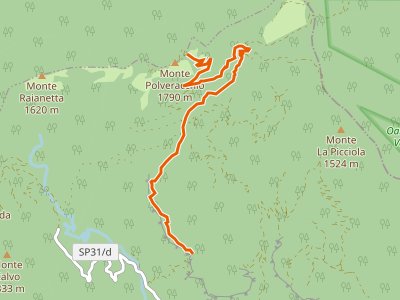 CAI-154A - Varco Sellara (innesto 154) - Innesto 108 nei pressi del M. Polveracchio