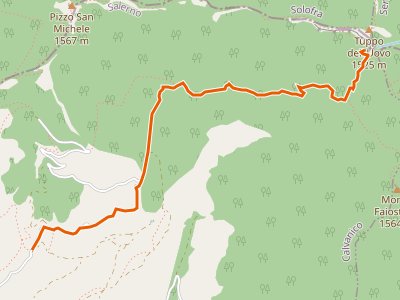 CAI-116A - Capo Calvanico - Varco della Teglia (innesto 116)