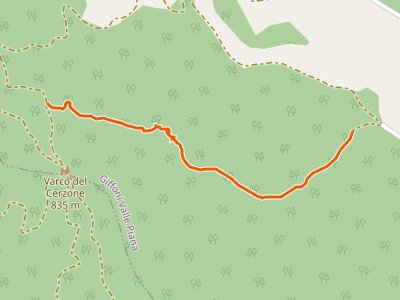 CAI-168A - Santa Maria a Carbonara - Varco del Cerzone (innesto 168)