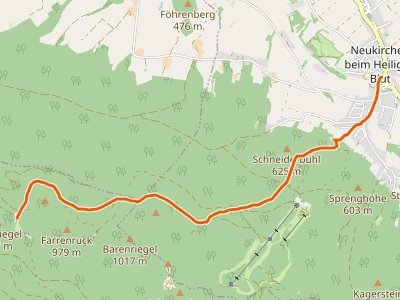 PR - Goldsteig Zuweg Nr.12 Neukirchen beim Heiligen Blut → Diensthütte Hohen Bogen