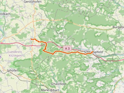 PR - Wanderweg Drei-Franken-Weg (Blauer Löffel)